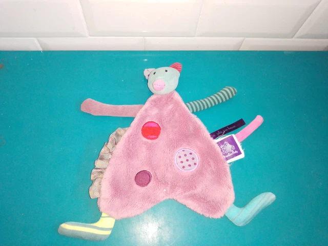 2611233 Doudou plat peluche Moulin Roty Les jolis pas beaux souris