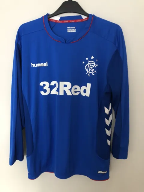 Glasgow Rangers Home Football Shirt 2018-2019 #23 Cuolibaly *Size 2XL