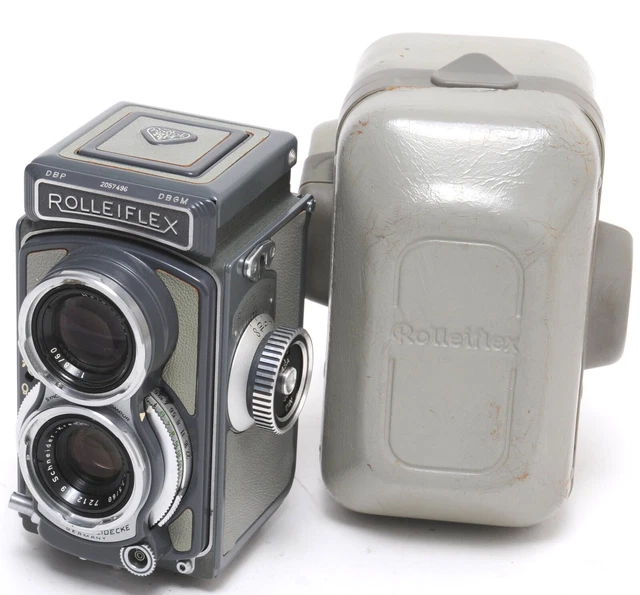 Rolleiflex Baby 4x4 Gray w. Schneider Xenar 3.5/60 NOTTESTED probably broken
