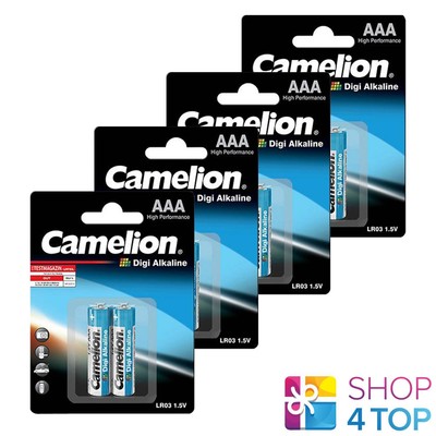 4 Camelion AAA DIGI ALCALINE PILES LR03 MN2400 AM4 E92 1.5 V 2BL exp 2022 NEUF 