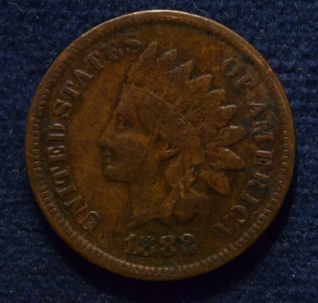 1882 Indian Head Cent Penny Coin Full Liberty