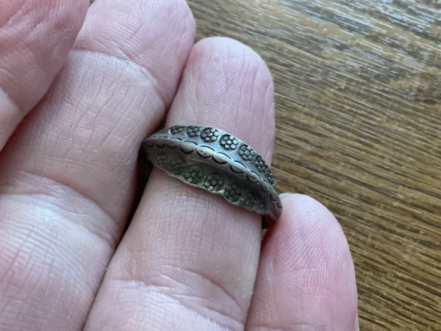 Decorative Unknown Age And Metal Ring.Metal Detecting Finds