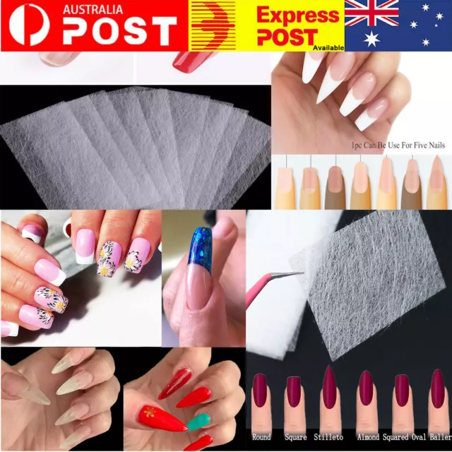 10 PCS Nail Silk Wrap Repair Kit Extension Silk Fiberglass for Gel Extension Art