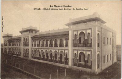 CPA ak morocco rabat mary military hospital sheet pavilion nine (38877)