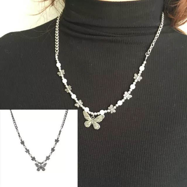 Collana Girocollo Catena Clavicola Regali Di Gioielli Punk Gotico Ciondolo A ^