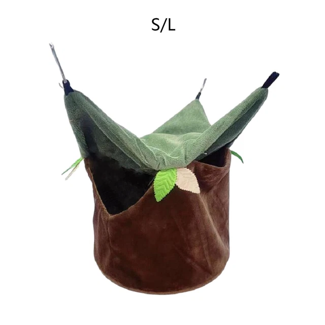 Bird Nest Habitat Soft Plush Cave Bird Sleeping Hut Bird Hammock Birds Hut for
