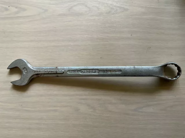 28MM vintage Gedore Vanadium no.1B  Combination Ring Spanner