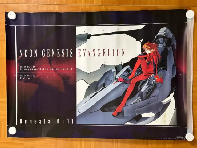 EVANGELION TV Anime series VHS No.11 1996 Japan Original Promo Poster B2(20x28)