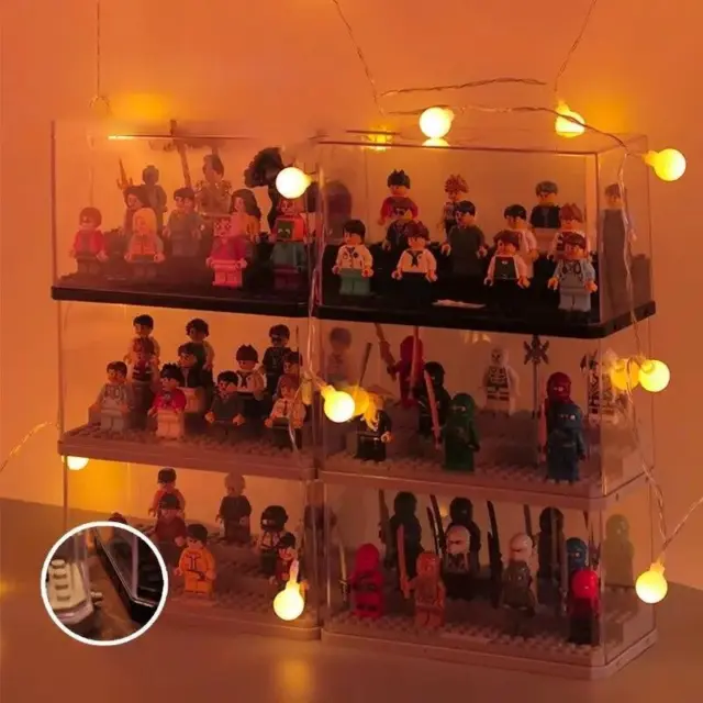 Acrylic Display Cabinet Case For Lego Figures Minifigures Box Building Blocks UK