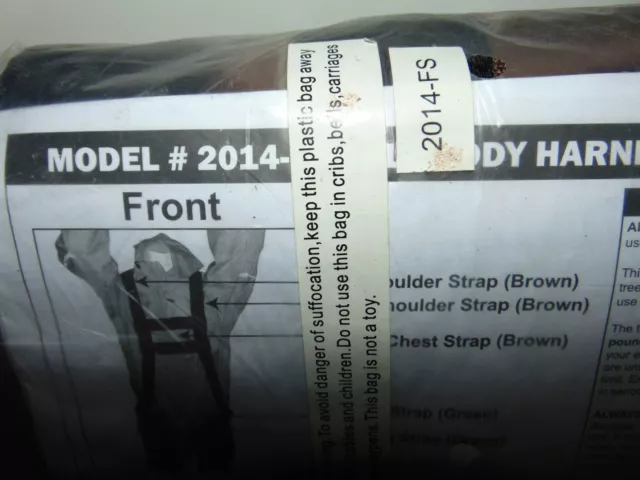 Full Body Harness Model #2014-FS Tree Stand Safety Harness Climbing * NEW IN BAG 3