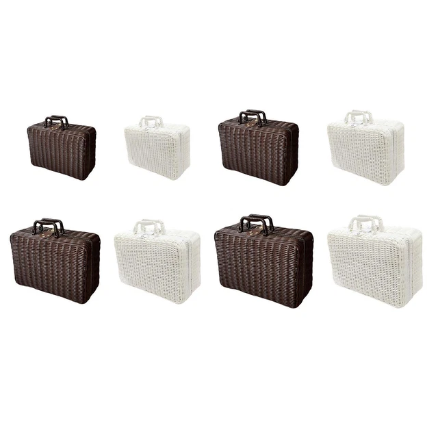ancienne valise bambou pique-nique camping vintage