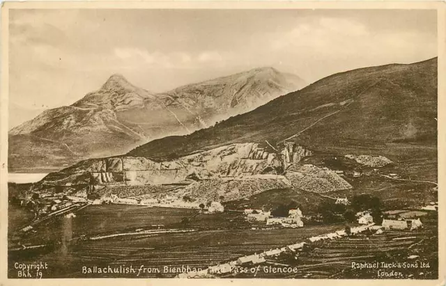 Ballachulish Scotland Ballachulish From Bienbhan And Pass Of Glencoe OLD PHOTO