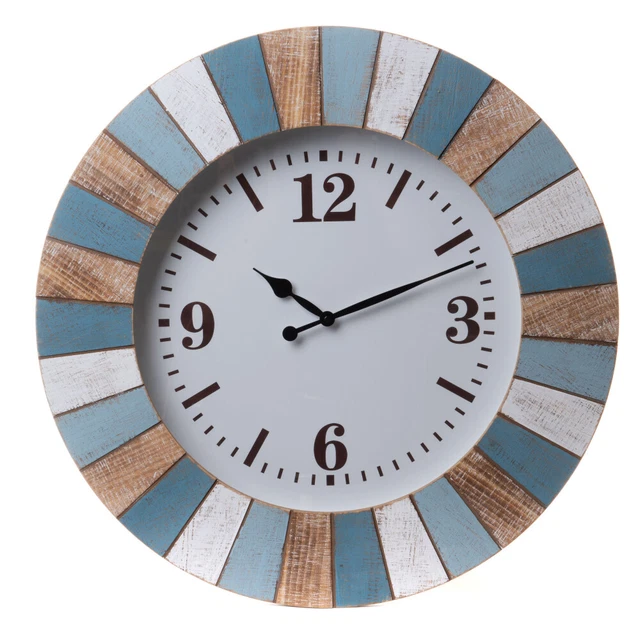 Horloge Océan 60 cm bois  60x6 cm