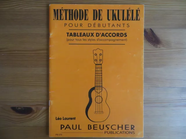 Méthode de Ukulélé pour débutants, tableaux d'accords, 2008