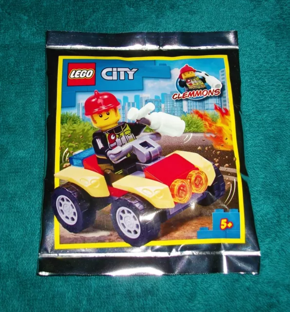 LEGO CITY: Clemmons Fireman with Fire Quad Polybag Set 952009 BNSIP