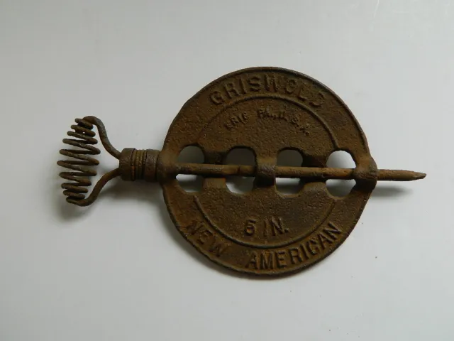 Vintage Griswold New American 5" Cast Iron  Reversible Damper Flue