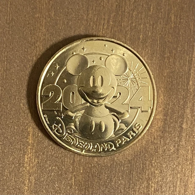 MÉDAILLE MONNAIE DE Paris Disneyland 2024 Euro Disney Medal Mickey Mouse Token EUR 6,50