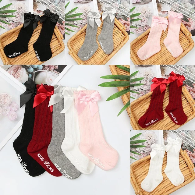 Newborn Hosiery Calzini di Bow Bambini Sock Toddler Ankle Baby Girls Legging