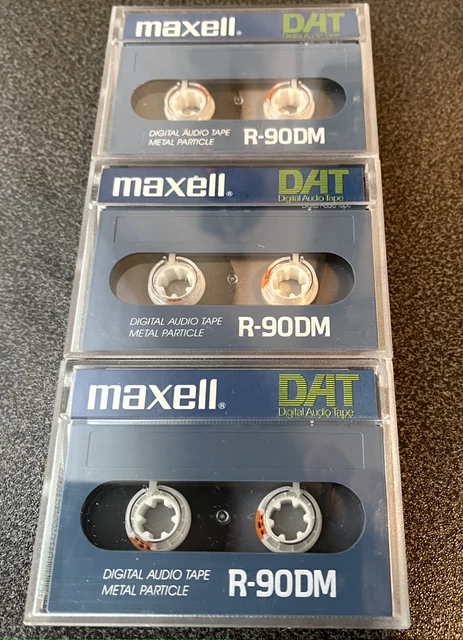 9 X DAT MAXELL Kassette DM 120 Metal 120 Min Sammlung Cassette