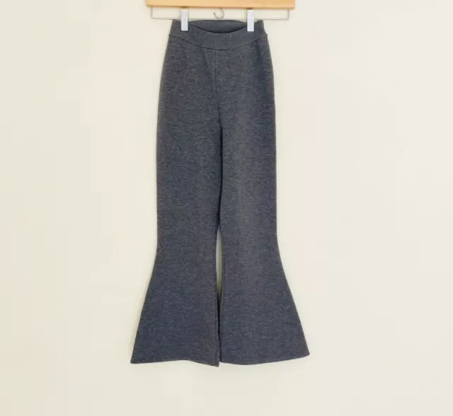 Stella McCartney Gray Wool Blend Zipper Pants  NWT 2/36 2