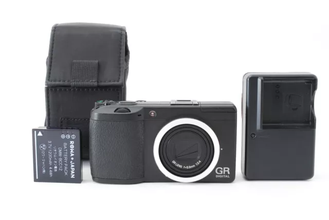 SH:914 [N.MINT] Ricoh GR Digital II 10.1MP Compact Camera Black From JAPAN 888