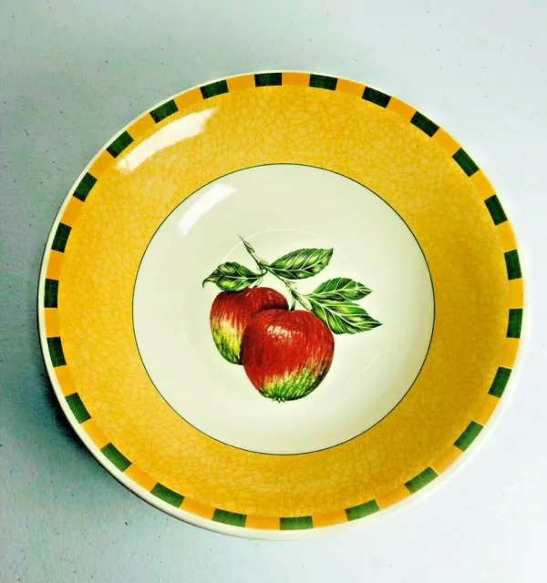 Churchill Somerset Salad Vegetable Bowl Serving Dish ENGLAND Fruit Apple 9 1/2”