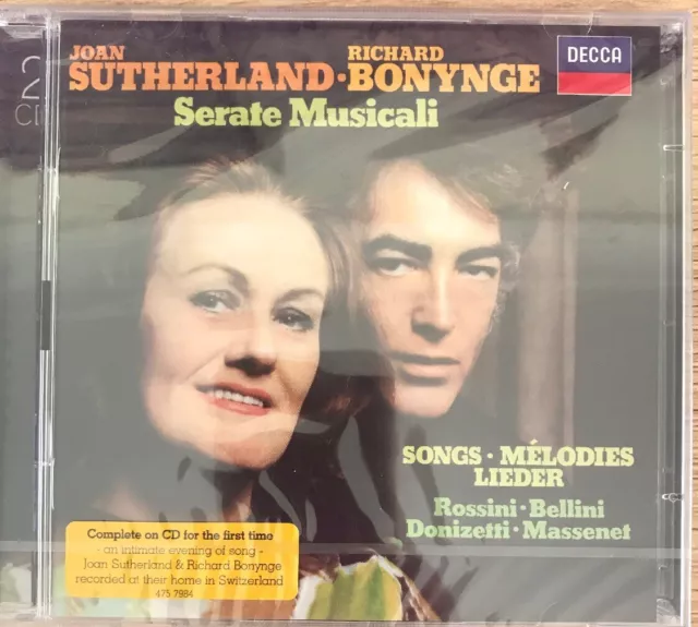 Classical  : Joan Sutherland - Richard Bonynge :Serate Musicali - 2 CD Set - New