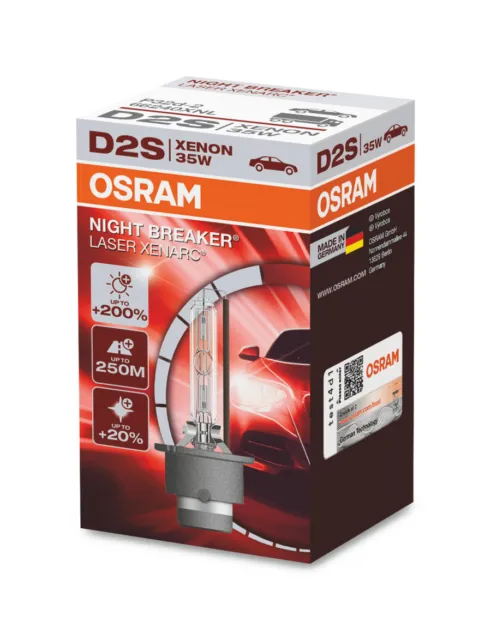 Osram D2S NightBreakerLaser Xenonlampe Scheinwerfer +200%