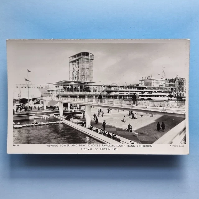 London Postcard C1951 Real Photo New Schools Pavillion Festival Of Britian