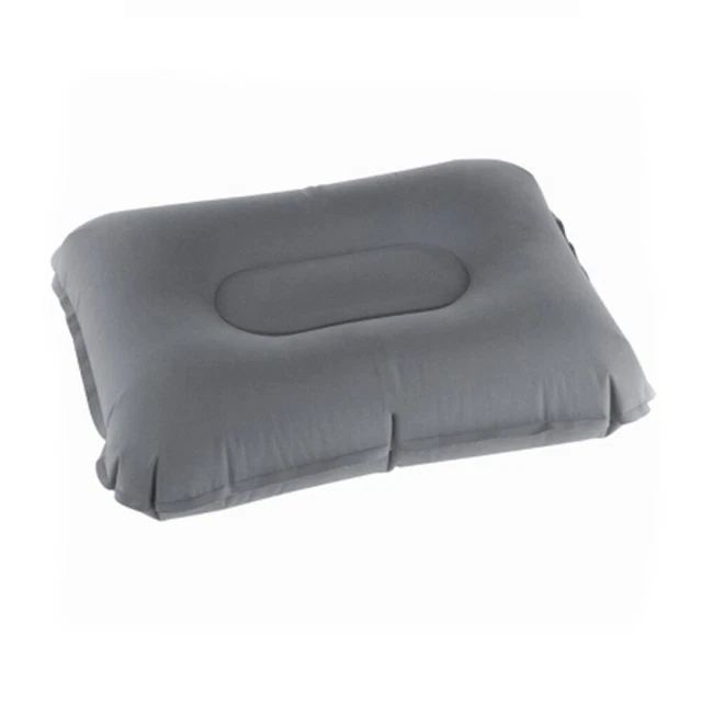 Travel Flocked Fabric Inflatable Pillow Neck Pillows Airplanes Foam