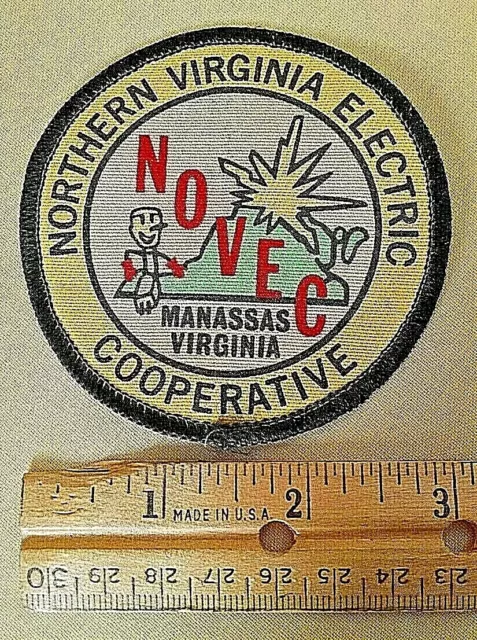 Novec Patch Northern Virginia Electric Cooperative Manassas Virginia Round Used.