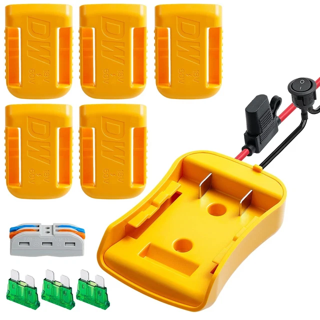 Upgrade Power Wheels Adapter Kit for 20V ,5 Mount Dock Holders ...