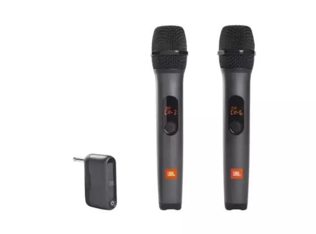JBL Wireless Microphone Handheld And Receiver UHF Dynamic Karaoke Singing Speech