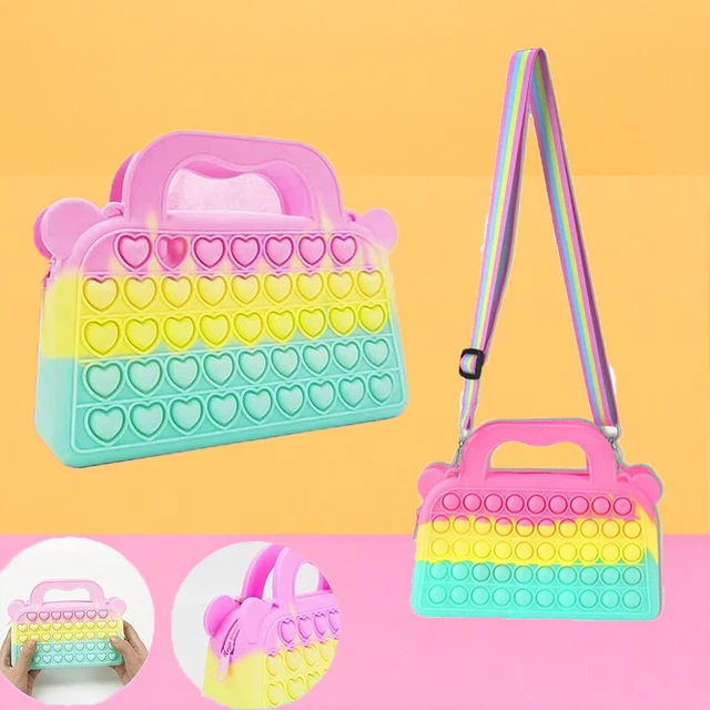 Cross Body Shoulder Bag Bubble Sensory Crossbody Bag Handbag Fidget Sensory Toy