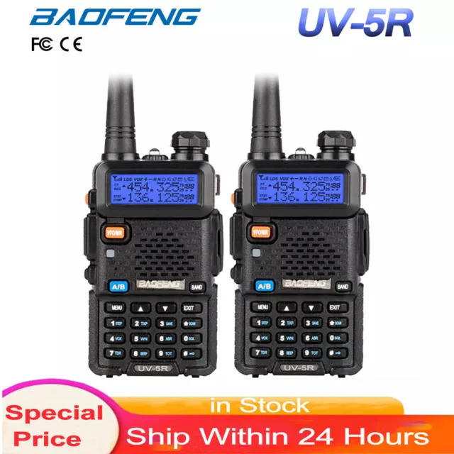 BAOFENG BF-UV5R Handheld Walkie Talkie Dualband VHF/UHF 128CH FM Transceiver