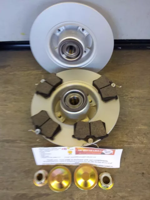 MK2 RENAULT MEGANE REAR BRAKE DISCS & PADS c/w BEARINGS, ABS RINGS,HUB NUTS