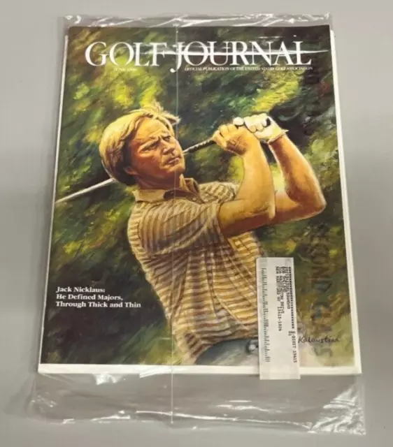 Golf Journal Magazine Jack Nicklaus US Open, Masters PGA USGA June 1996 SEALED