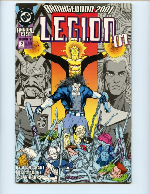 Legion Annual #2 Comic Book 1991 NM- Alan Grant DC Comics Lobo