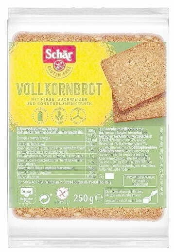 Solena Pain complet 250g Schar sans gluten