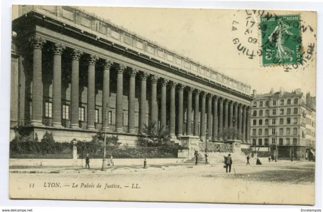 CPA-Carte postale-France-Lyon - Palais de Justice - 1909 ( CP4638