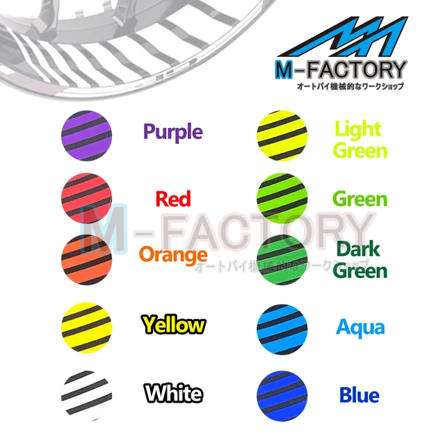 White Racing MOTO Wheel Decal Stickers For Ducati Monster 1000 2003-2005