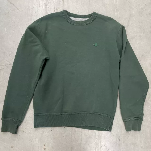 Vintage Champion Crewneck Sweatshirt - Small Unisex - Forest Green Comfy Cotton