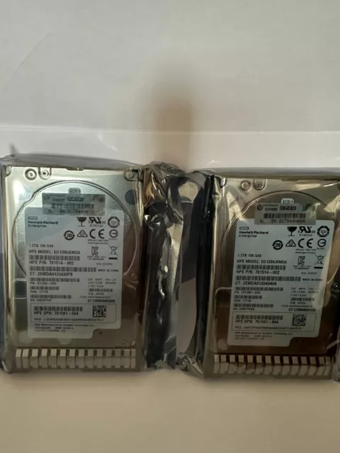 Hpe 1.2 Tb 10K Sas Model Eg1200Jemda Neuf