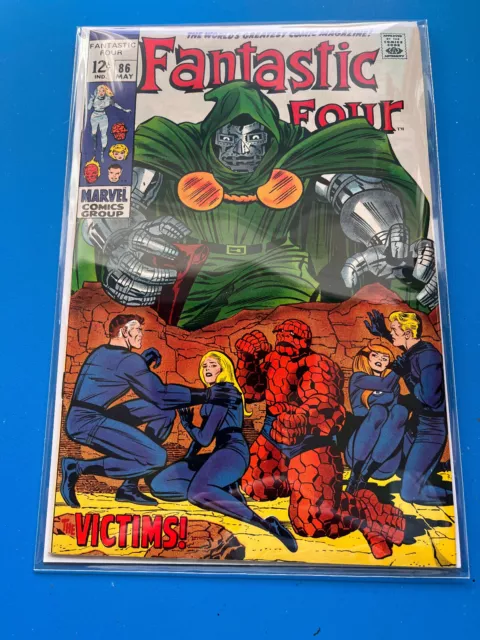 Fantastic Four #86 Doctor Doom Cover Marvel Comics 1968 CGC 8.5 (unslabbed) 