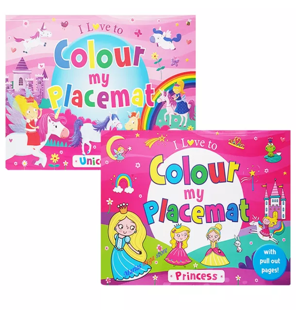 BEAUTIFUL GIRLS A4 Childrens UNICORNS PRINCESS I LOVE TO COLOUR Colouring Books