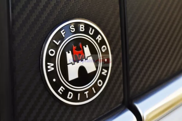 VEHICLE ID Wolfsburg Shield Round Badge Emblem Sticker FIT FOR VW MK7 MK6