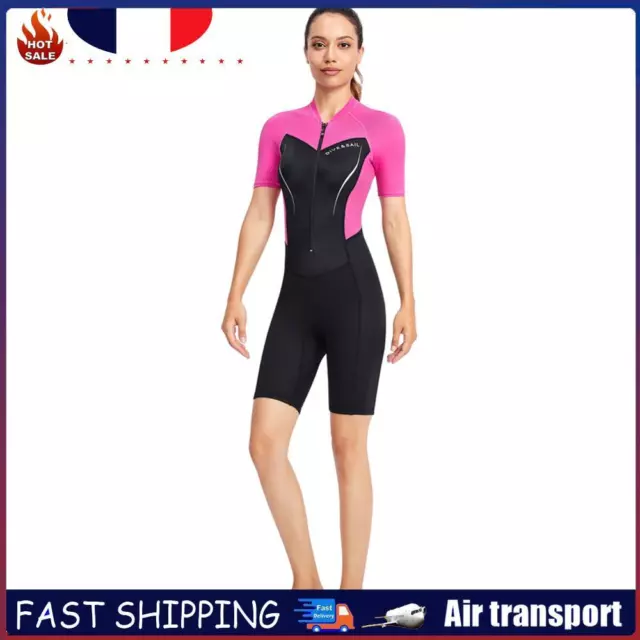 DIVE SAIL Neoprene Scuba Snorkel Swimming Women Body Surf Wetsuits (Pink S) FR