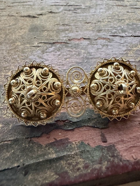Broche Vintage KIS En Argent Sterling Bunad Norvégienne - Modèle 291