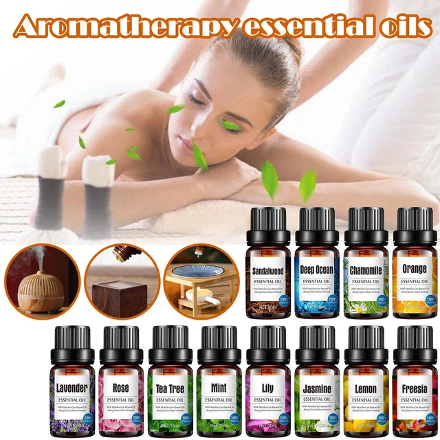 Ätherisches Öl Pure Natural Home Aromatherapie Kerze Essential 10ml Pflanzen F4H4