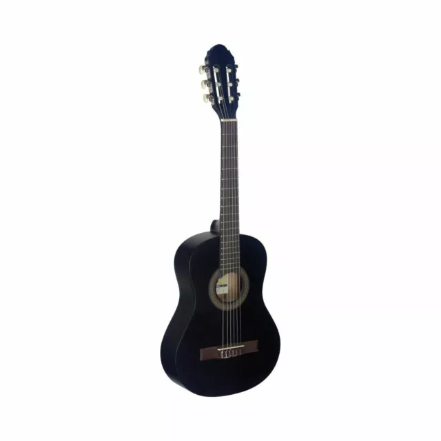 STAGG C410 M Blk 1/2 Guitare de Concert, Noir Mat